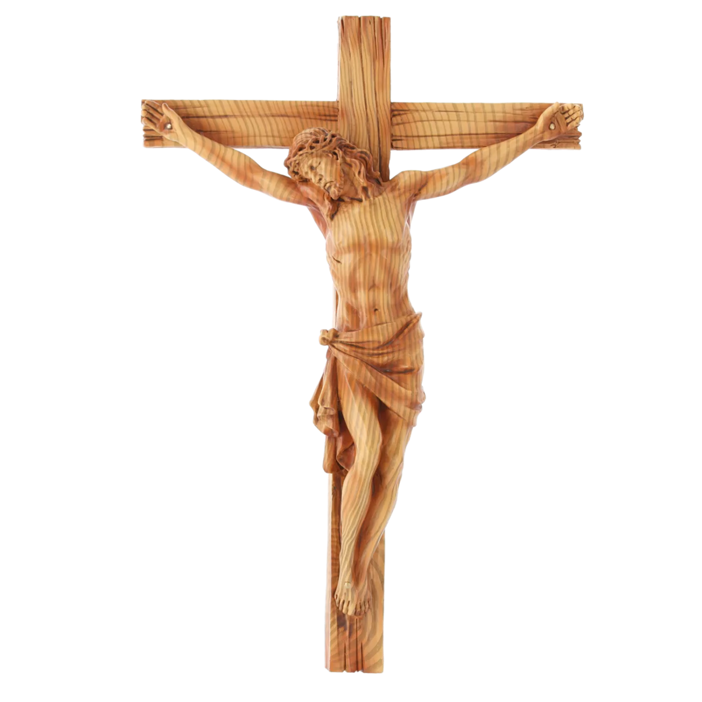 Závěsný kříž s figurou Ježíše 24 x 6,5 x 36 cm polyresin