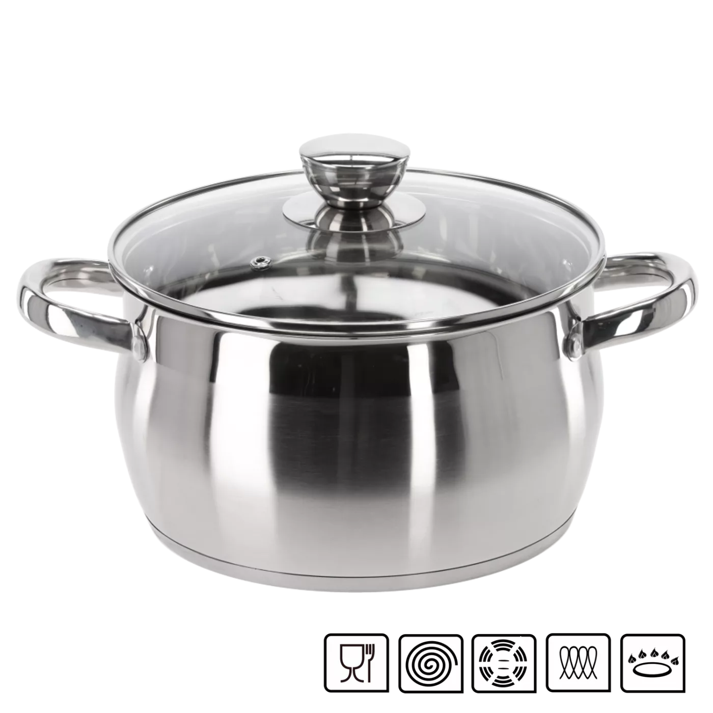 Nerezový hrnec s víkem 4 l, průměr 22 cm Belly