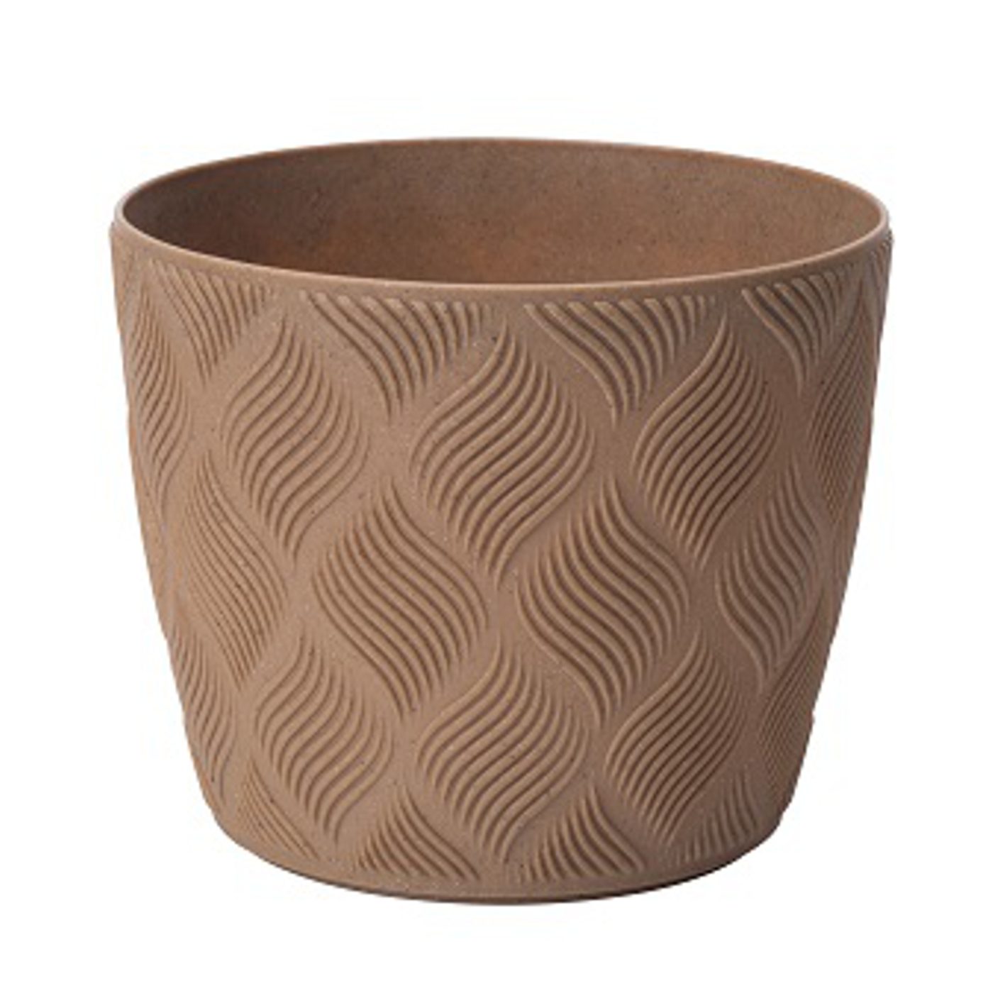 Květináč Flow Petit Eco Wood 230 mm přírodní dřevo