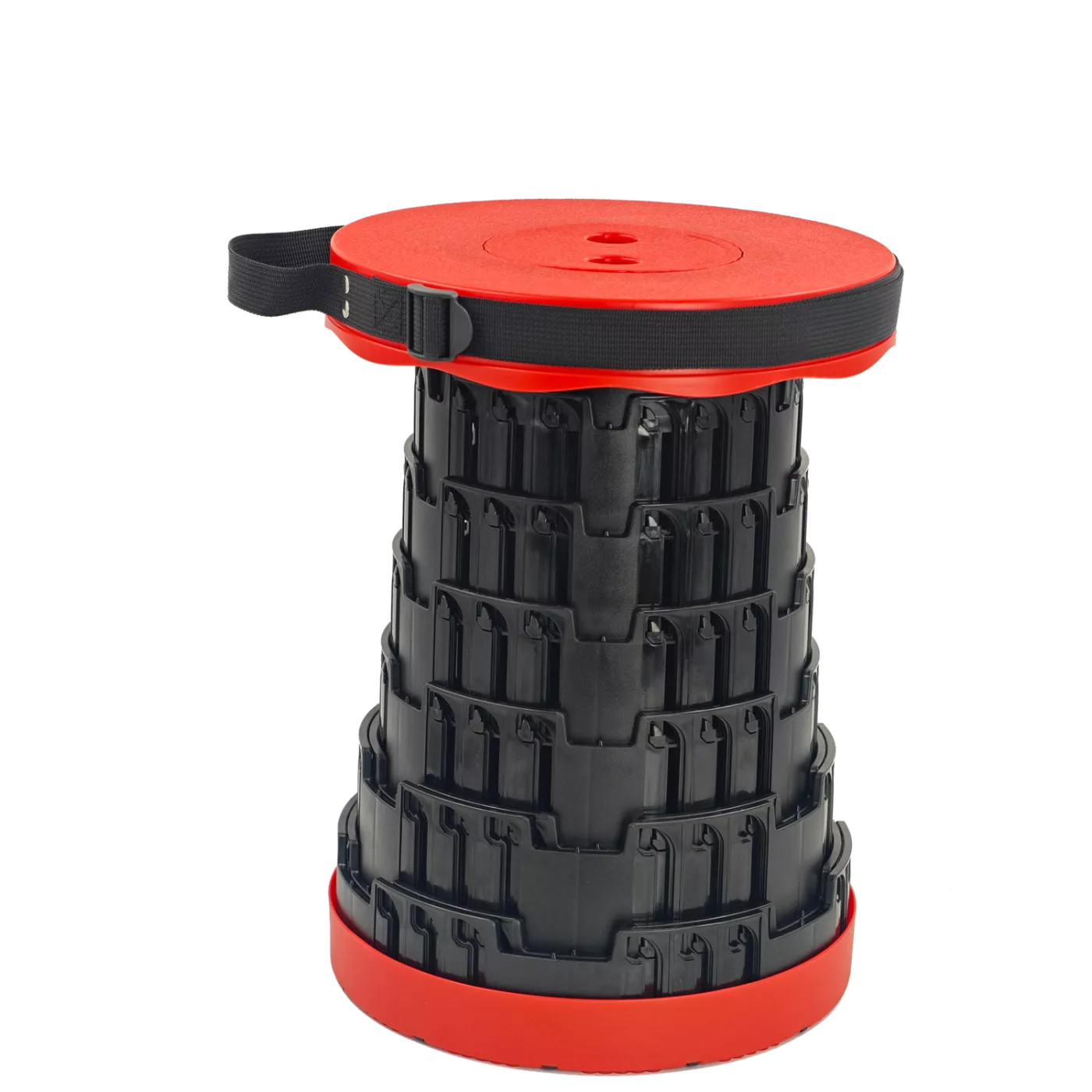 Skladací teleskopická židle červená 7–45 cm