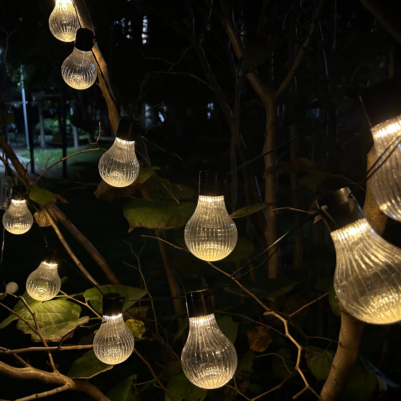 Solární girlanda zahradní délka 2 + 1,8 m STRIPES 10 LED teplá bílá