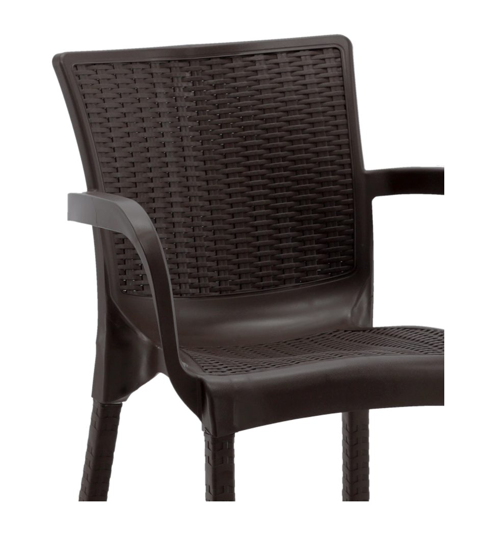 ZAHRADNÍ ŽIDLE RATTAN 60 x 60 x 82 CM HNĚDÁ pol_pl_KRZESLO-OGRODOWE-RATTAN-60-x-60-x-82-CM-BRAZ-6420-19_7