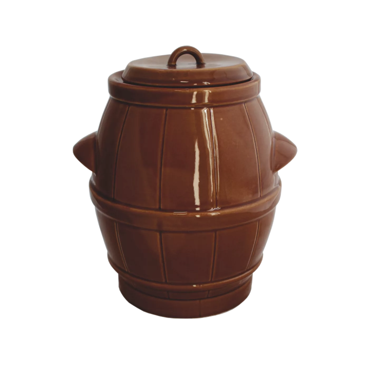 Keramický soudek hnědý 5 l
