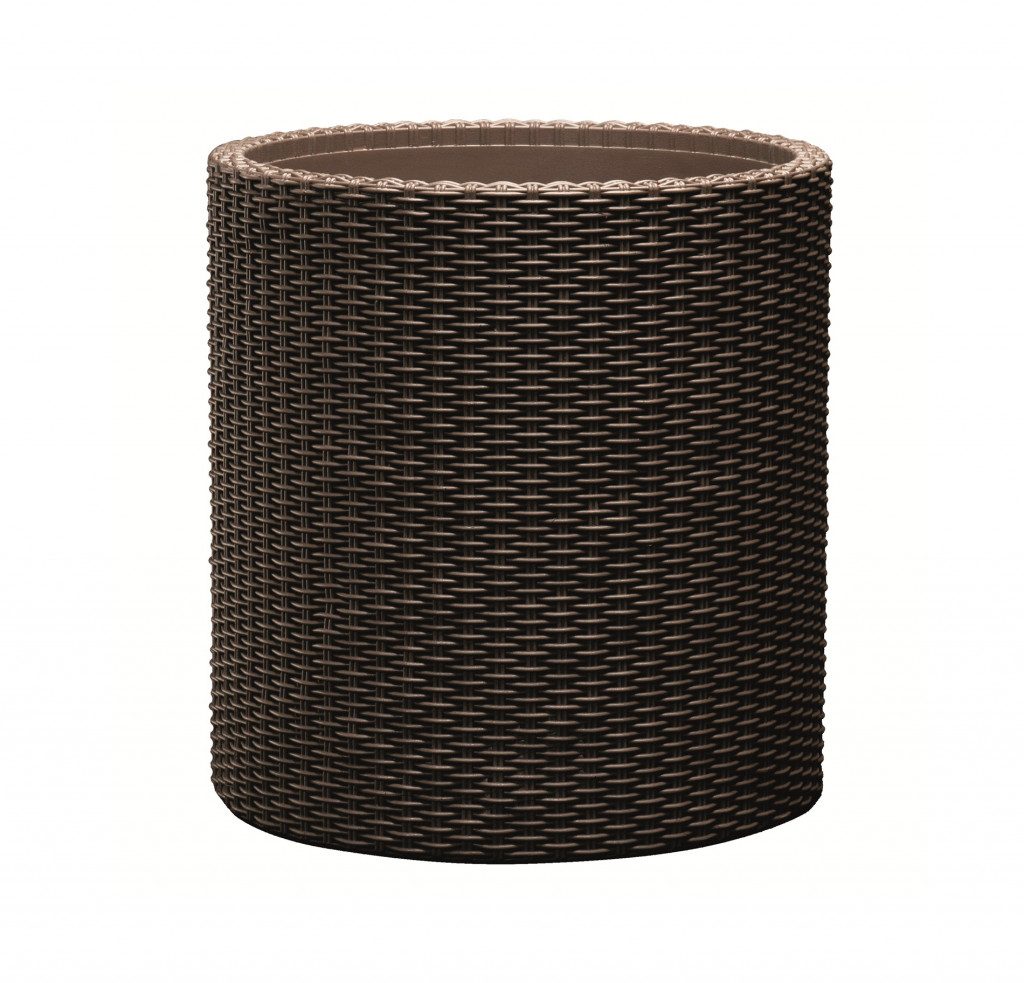 Keter Květináč Cylinder L 39L hnědá