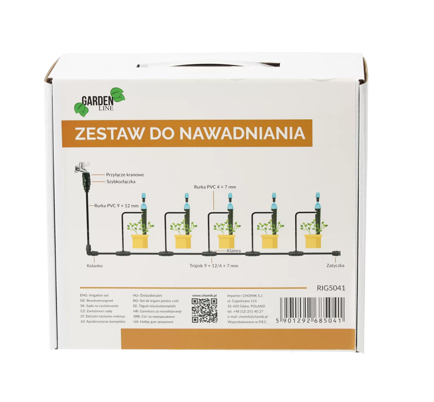 Sada pro kapkové zavlažování s 10 postřikovači a kapkovnicí