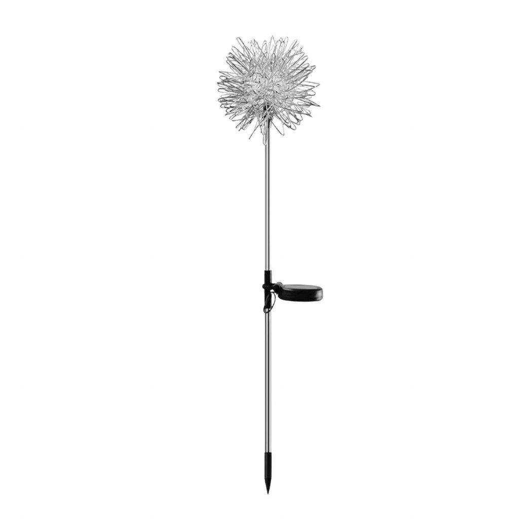 Solární lampa LED Pampeliška, 10x10x68 cm