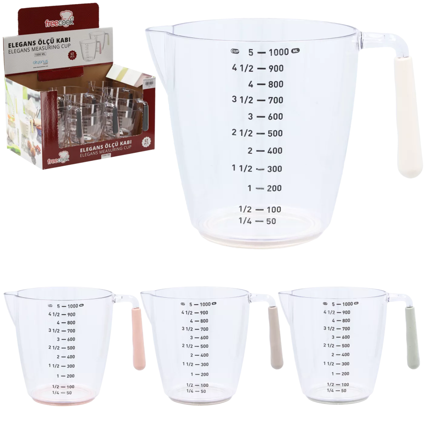 Konvice s mírkou 1000 ml