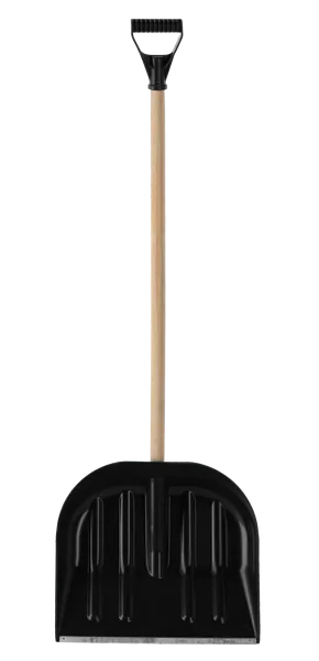 Plastová lopata na sníh černá 45 cm - lopata + tyč + rukojeť