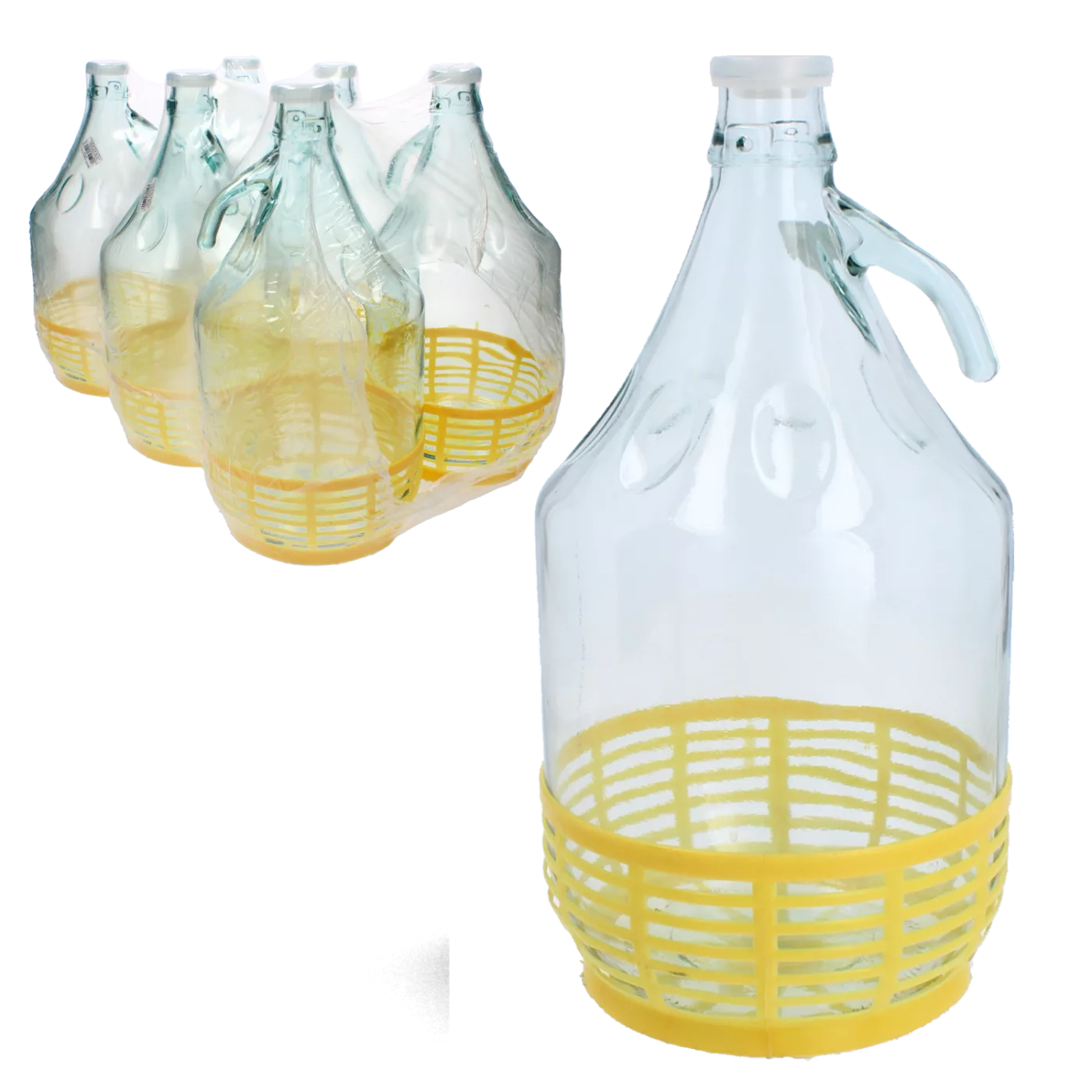 BALÓN 5L S DRŽADLEM + PLASTOVÁ ZÁTKA (KOREK NR1) ZGRZ=6 KS.*5505