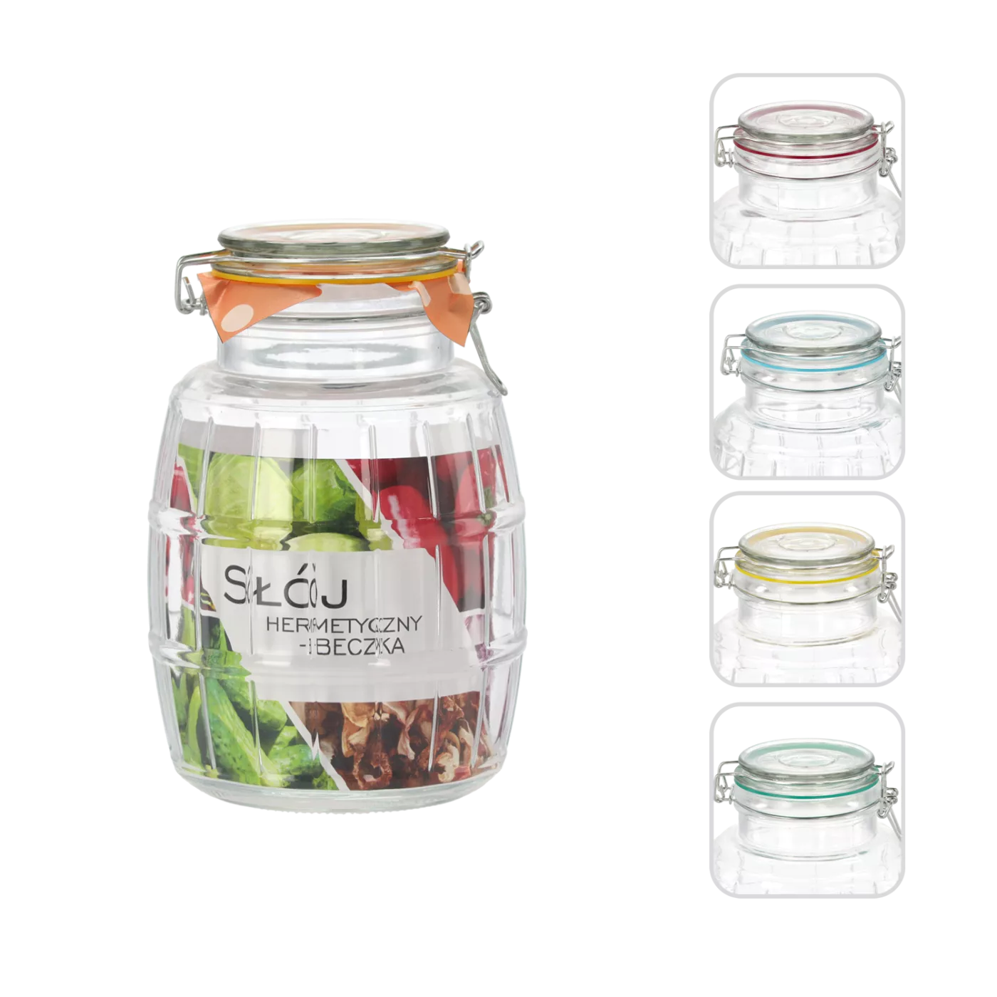 Zavařovací sklenice 1,7 l hermetická – soudek