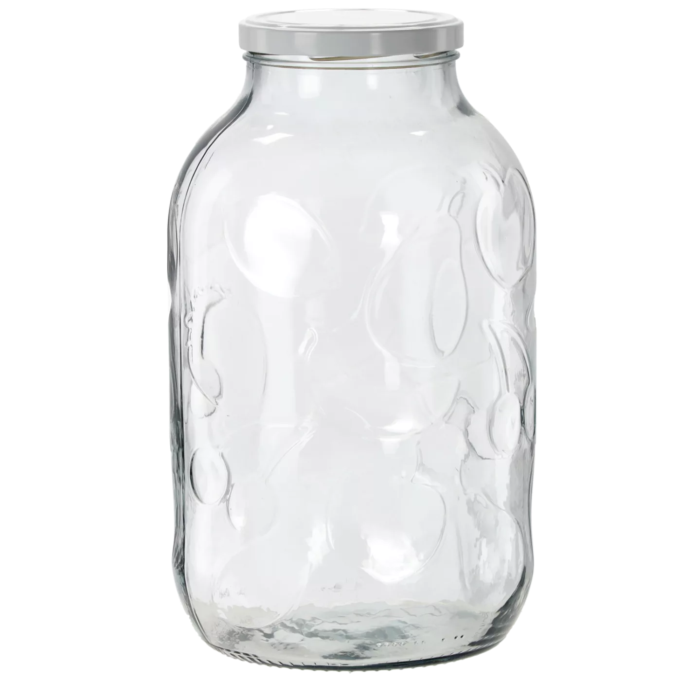 Zavařovací sklenice 5000 ml na ovoce se šroubovacím uzávěrem průměr 100 mm, sada 2 ks