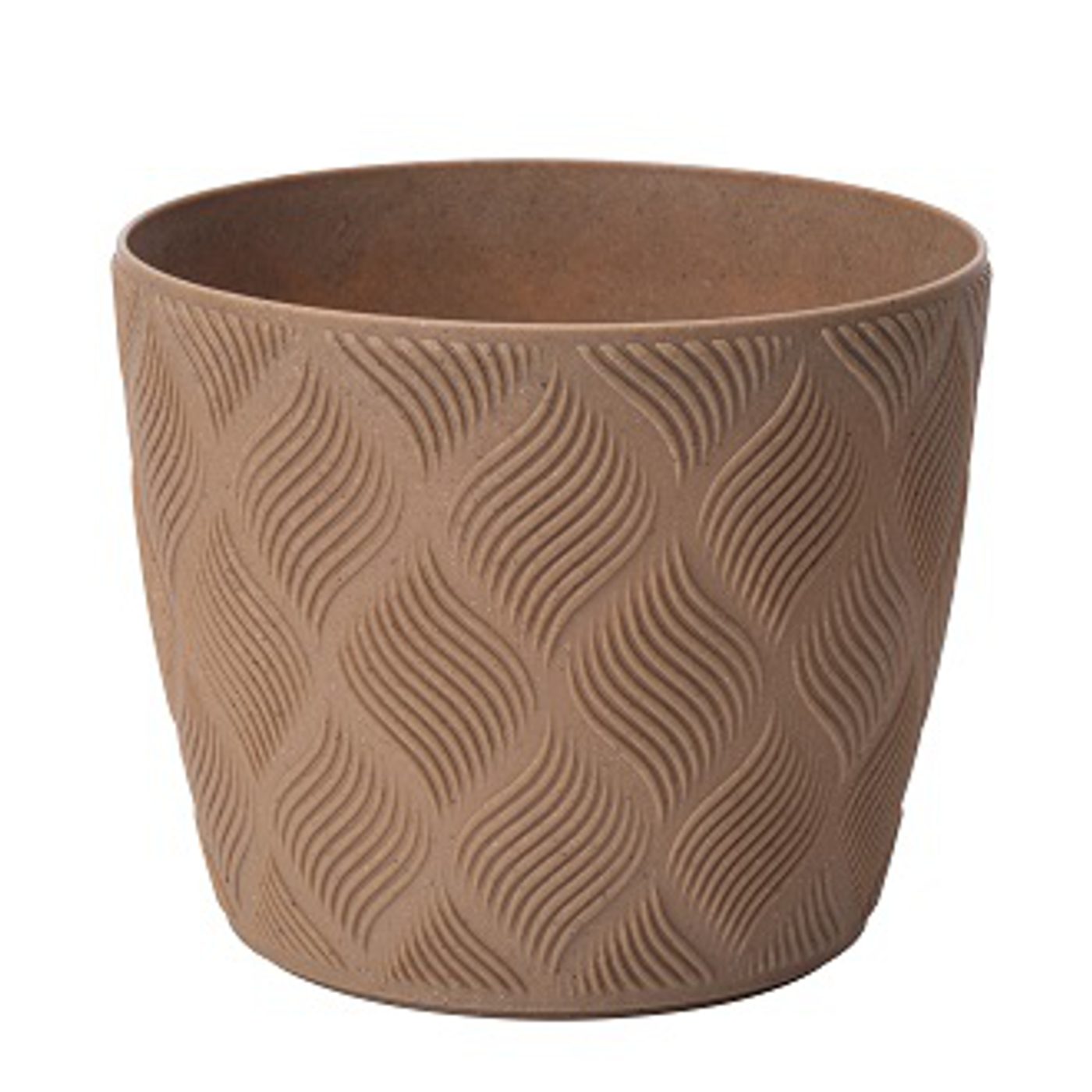 Květináč Flow Petit Eco Wood 270 mm přírodní dřevo