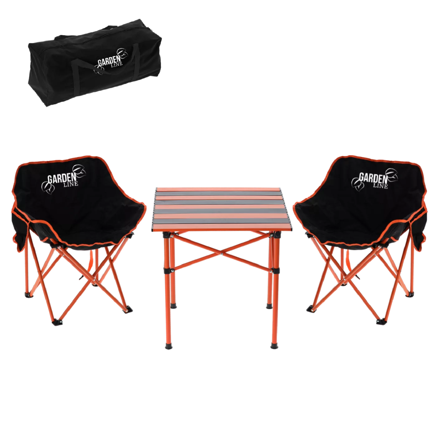 Sada turystická - stolek + 2 židle na camping