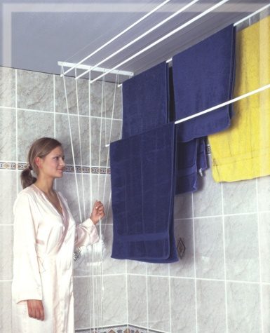 ALDOTRADE Stropní sušák na prádlo Ideal 5 tyčí 200 cm