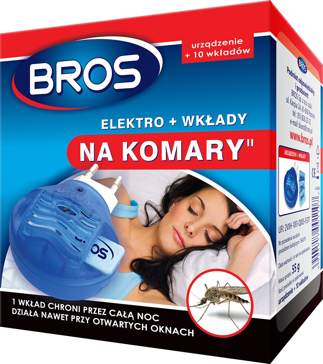 Elektrický odpařovač proti komárům + 10 náplní