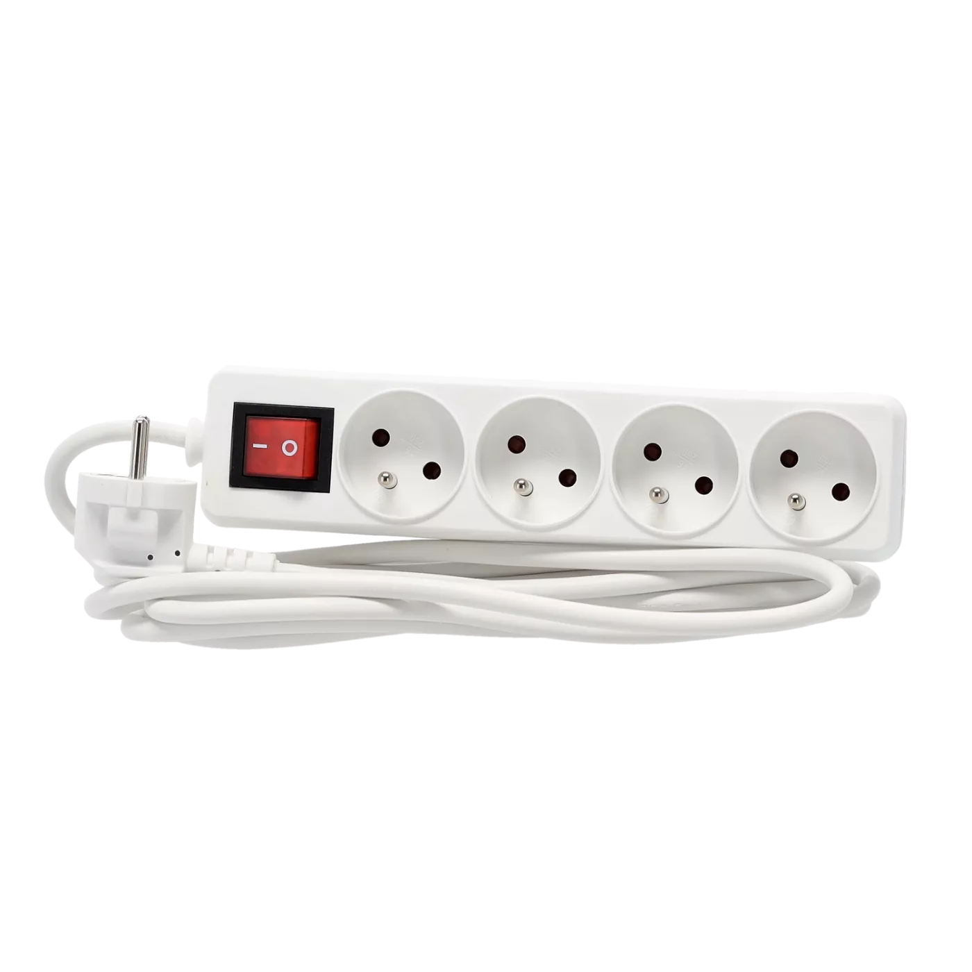 Prodlužovací kabel s lištou 4 zásuvky 3 m bílý