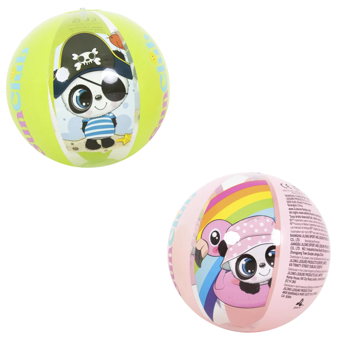 Plážový míč panda 40 cm mix vzorů