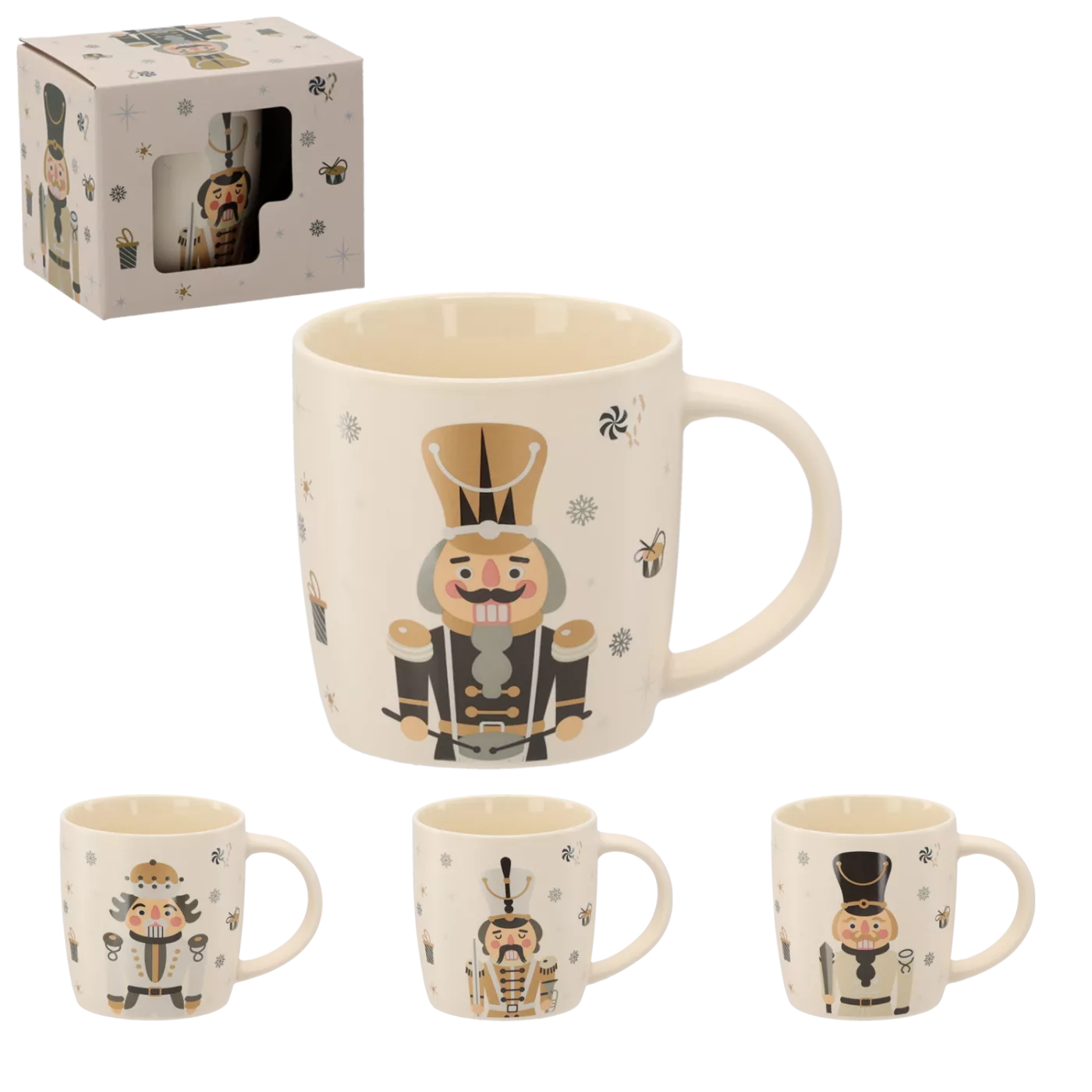 HRNEC PORCELÁNOVÝ DĚDEČKU NA OŘECHY 365 ML MIX VZORŮ *1858