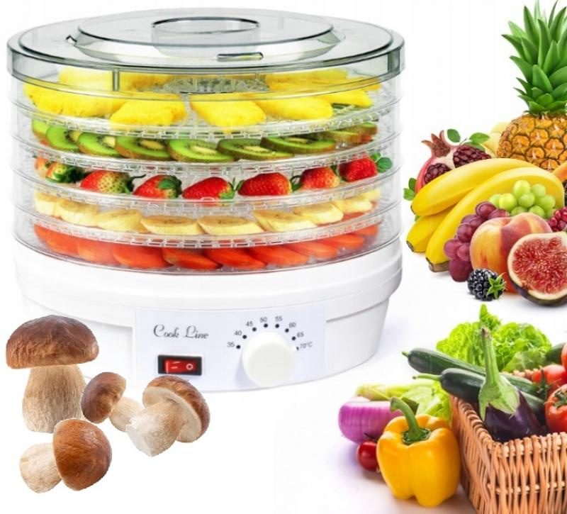 Sušička na potraviny 5-vrstvá 245W průměr 32 cm