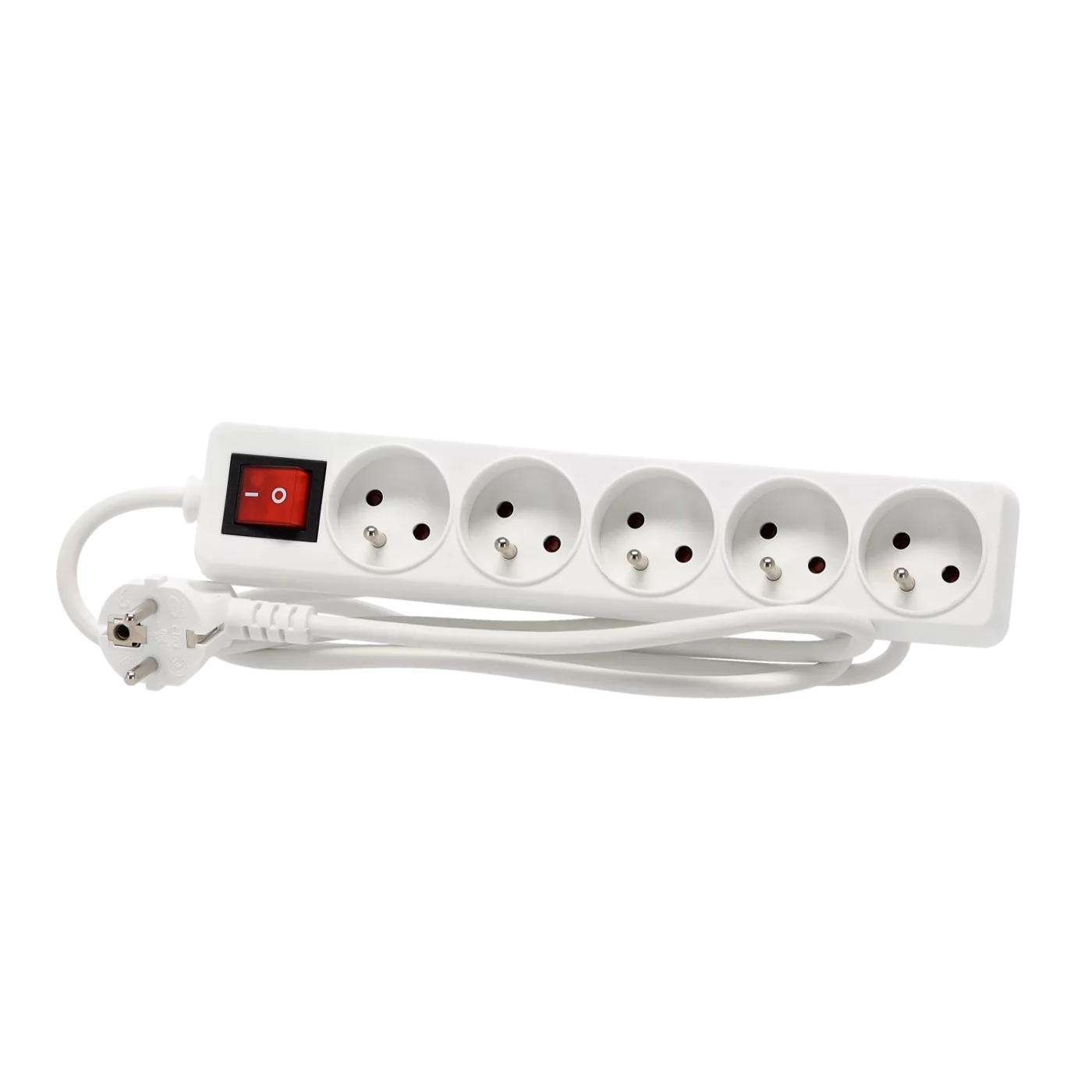 Prodlužovací kabel s lištou 5 zásuvek 1,5 m bílý