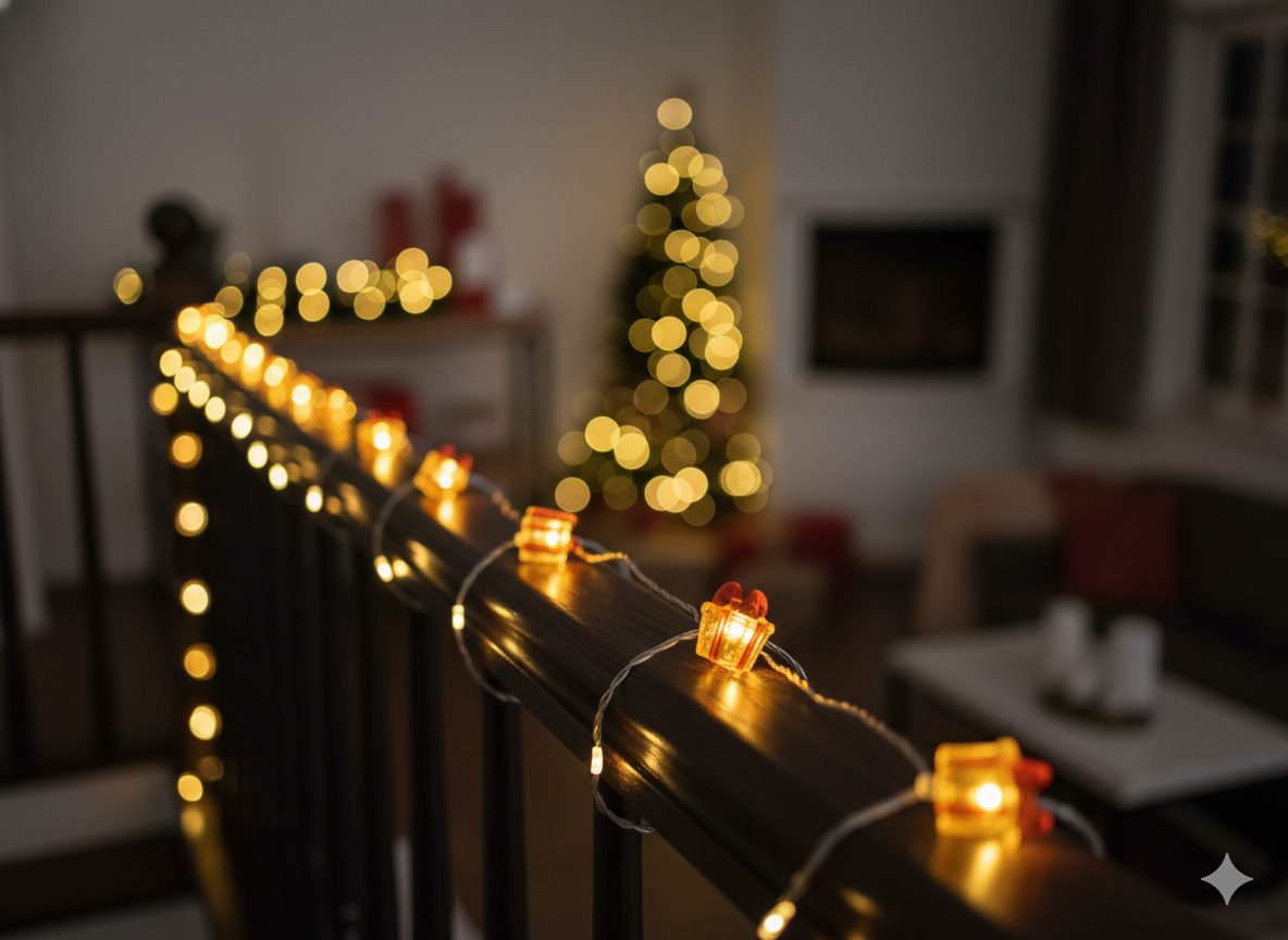 Řetěz LED světel dárek 20 ks na baterie