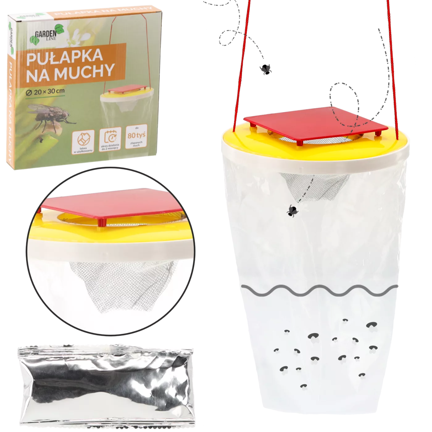Léčka na mouchy 20 x 30 cm