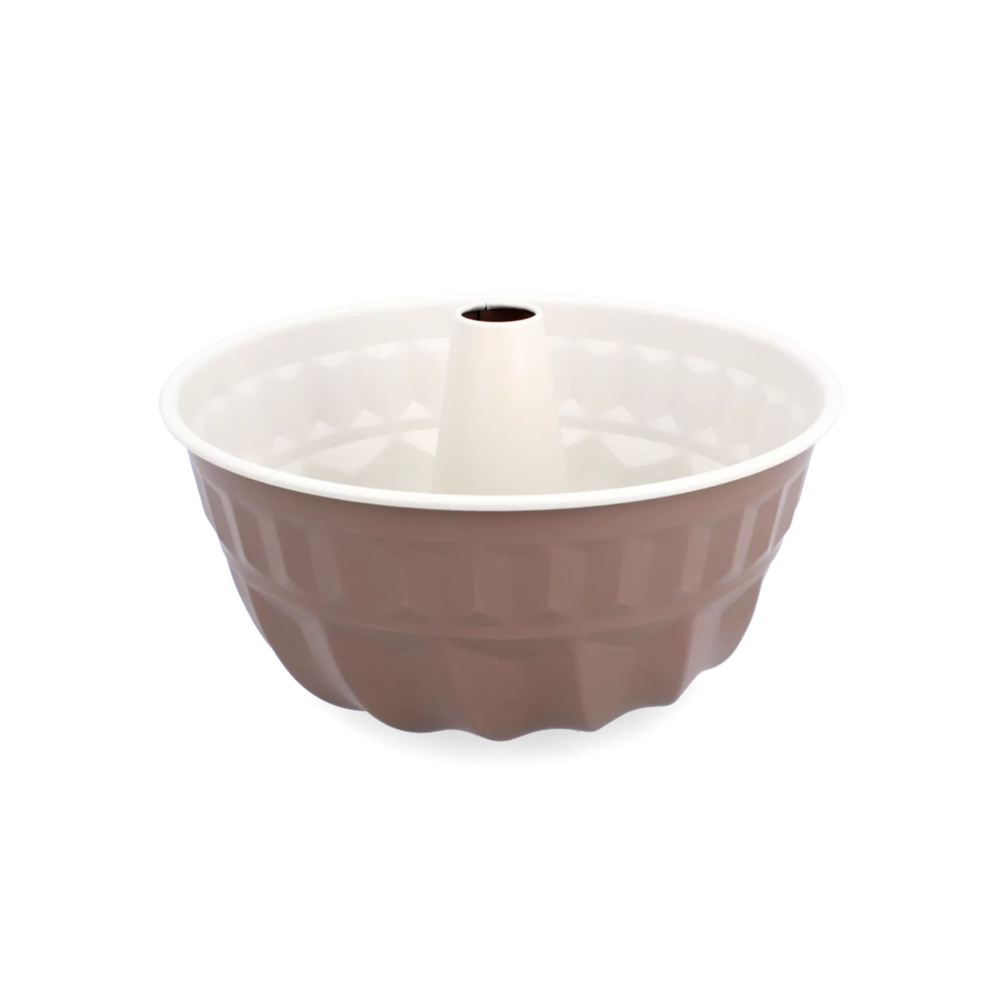 Forma na babku spirálová 22 cm s nástrojkem, vrstva non-stick, krémová