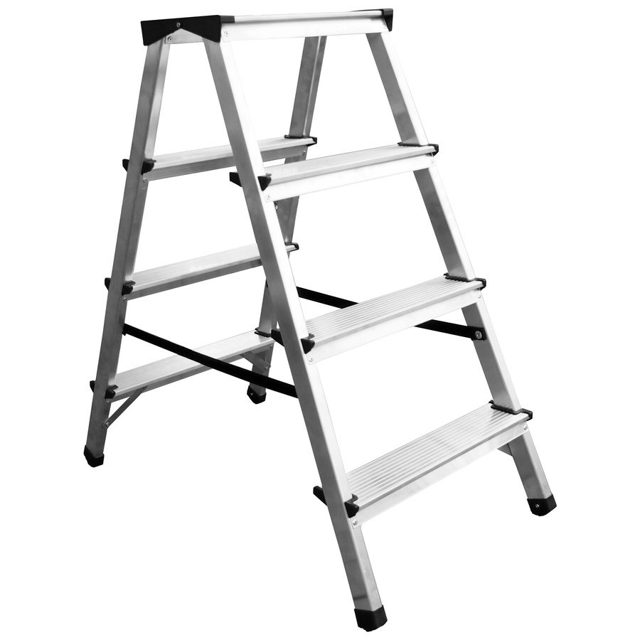 ALDOTRADE Schůdky oboustranné PROFI Al 2x4 - 125 kg