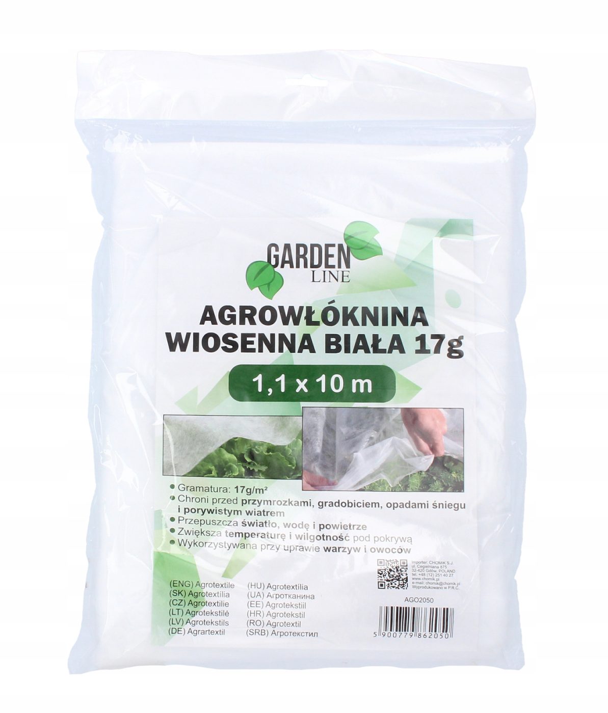 AGROTEXTIL 1.1 x 10 M JARNÍ BÍLÝ 17g
