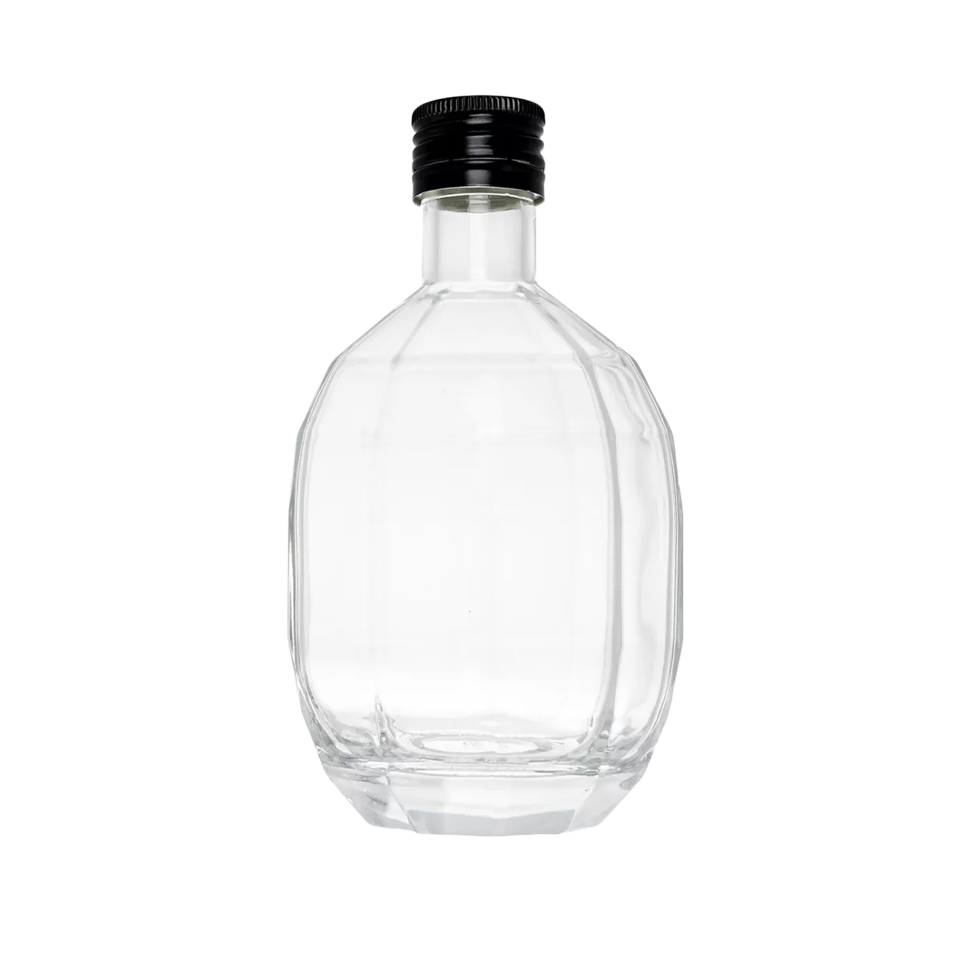 Lahev elipsová 500 ml s kovovou závinkou 28 mm