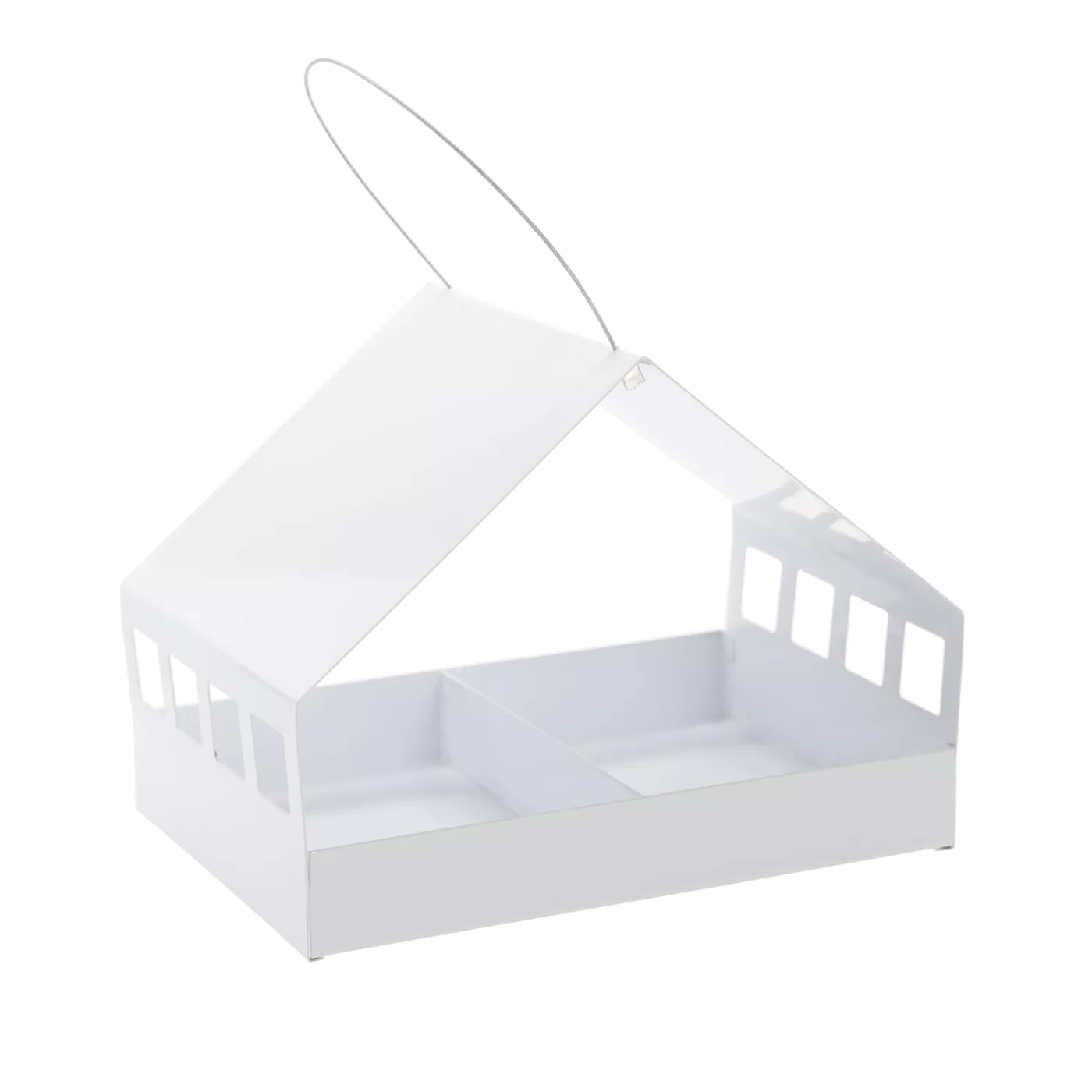 Závěsný krmítko pro ptáky domek kovové 33 x 23 x 25 cm