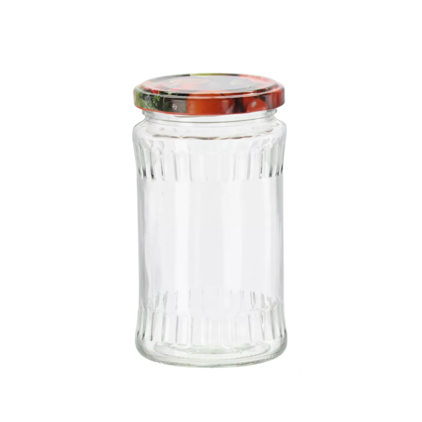 Zavařovací sklenice 370 ml s dekorativním uzávěrem, sada 12 ks