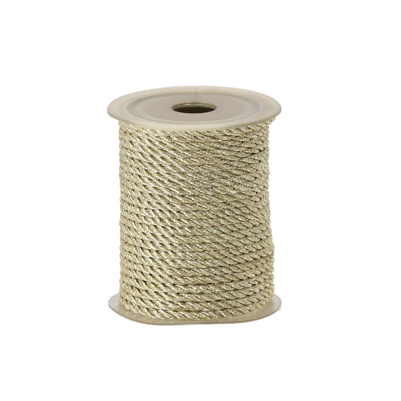 Bavlněný provázek na balení dárků zlatý 2,5 mm, 3 m