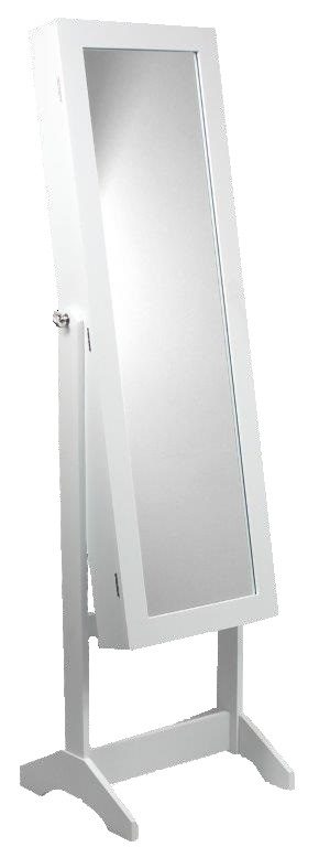ALDOTRADE Stojící šperkovnice se zrcadlem 34x35,5x140 cm