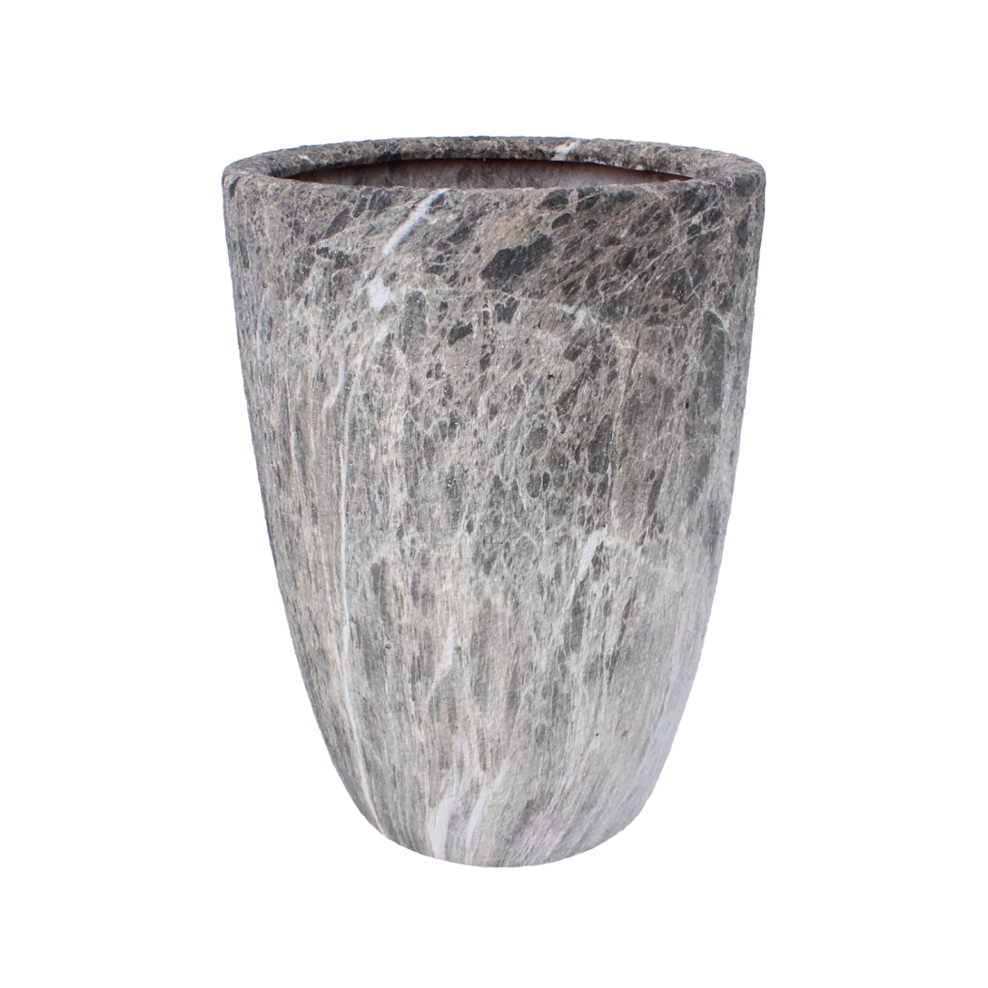 Obal na květináč ceramický 30,5 x 30,5 x 42,5 cm s efektem mramoru