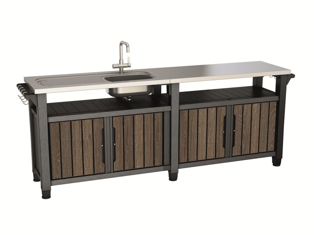 Keter grilovací stolek Deco UNITY 415L ořech