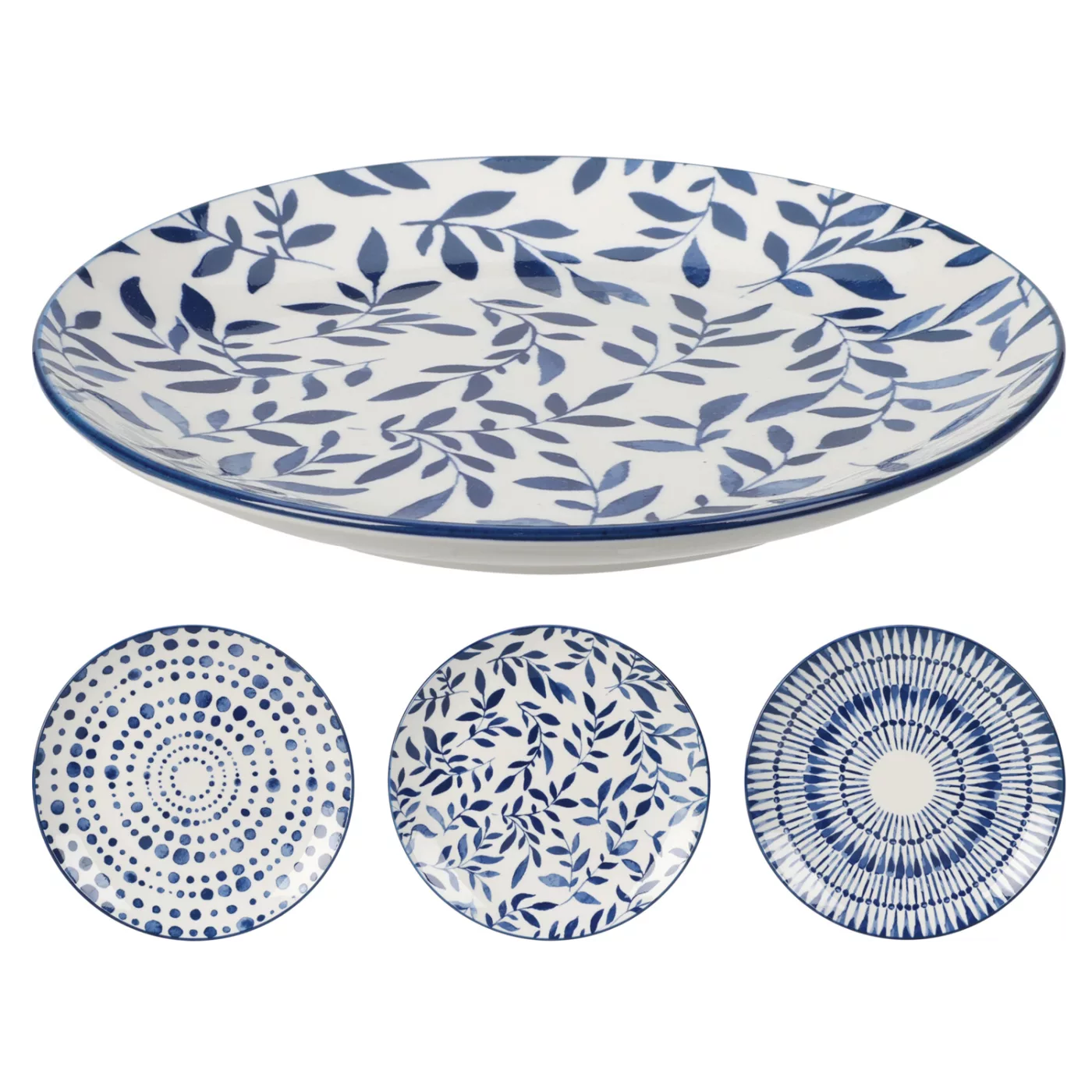 PLATOVÝ TALÍŘ 20CM LISTY/VZORY*7507