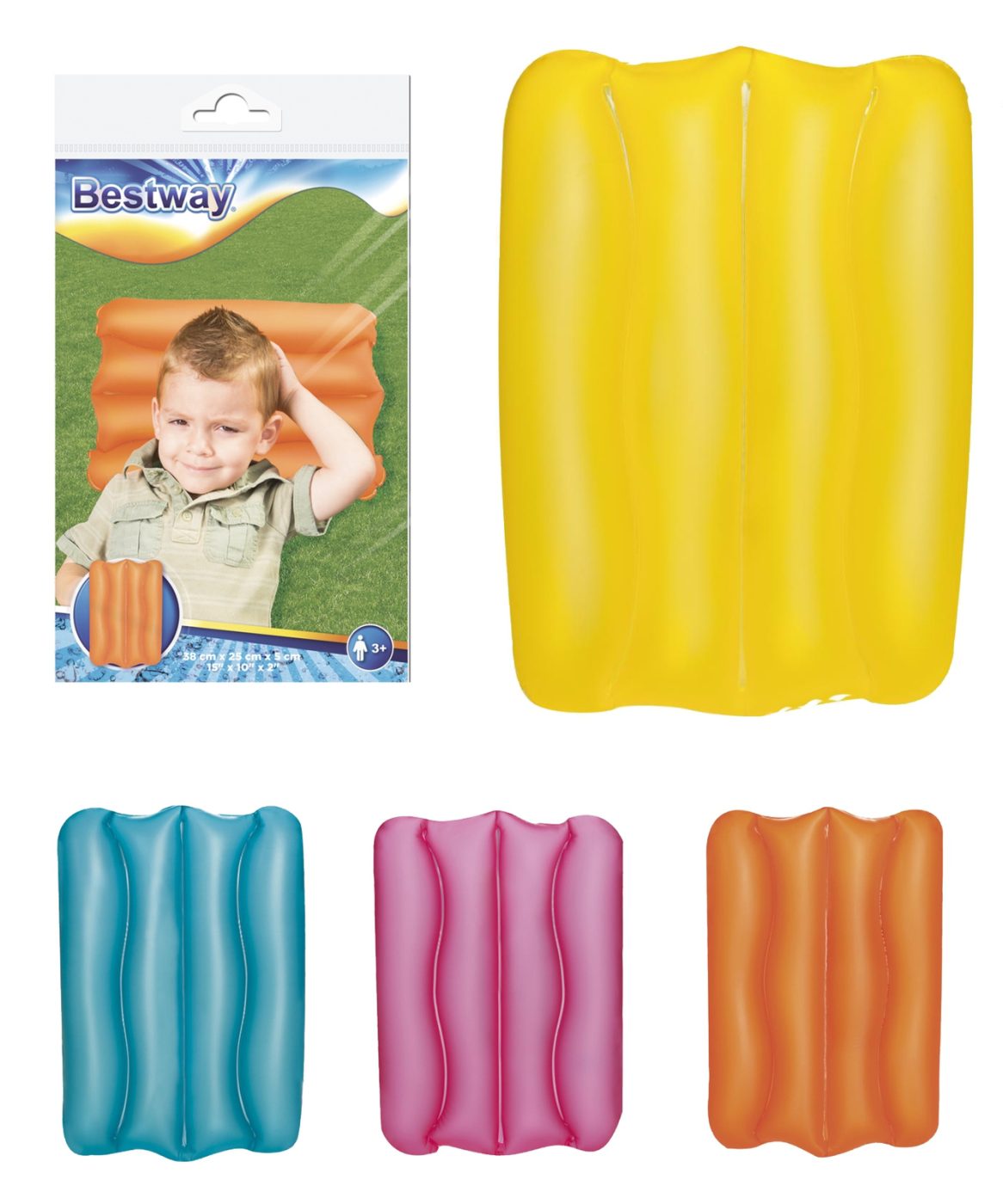 Nafukovací polštář vlnka Bestway 38 x 25 x 5 cm