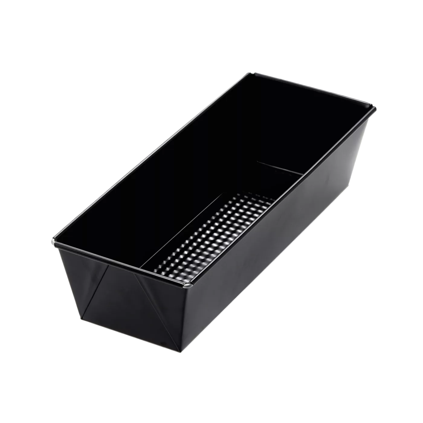 Pečicí plech vroubkovaný 30 x 11 x 7,5 cm s nepřilnavou vrstvou černý